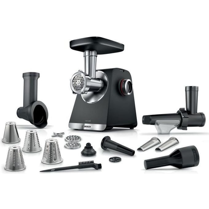 BOSCH Serie 6 MFWS660B Vleesmolen - 500 W - 3 Hakborden - Zwart