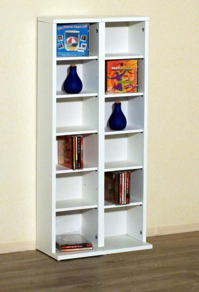 Houten CD DVD-standaard Plankkast Opbergstandaard Milano