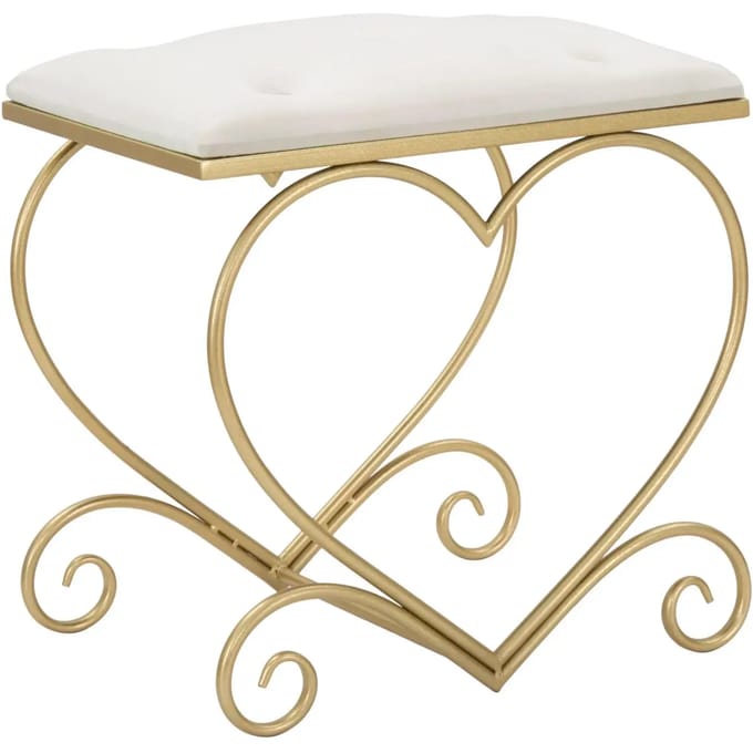 Kruk Heart Crema 50×37,5×51,5 cm