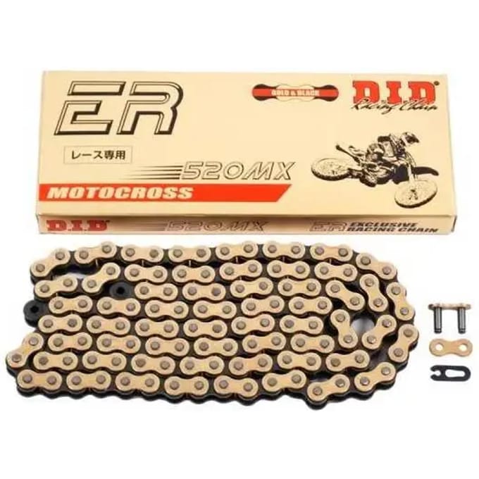 Motorfiets rolketting D.I.D 520MX(G&B) x 116 mail. RJ