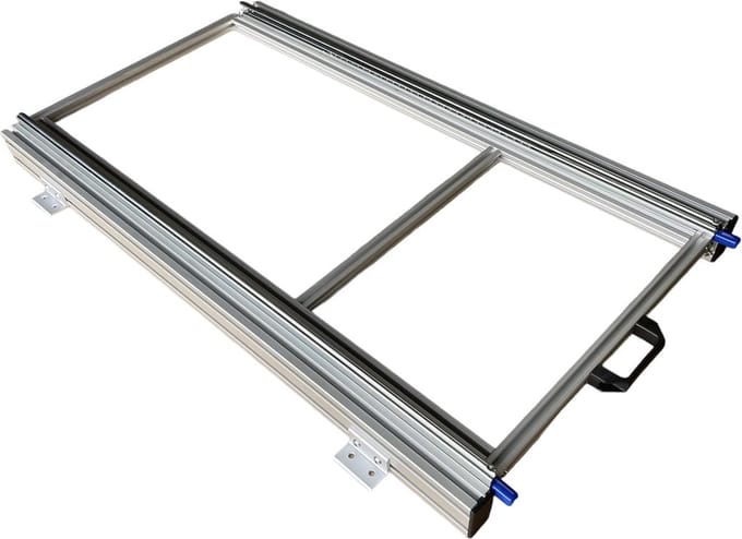 Aluminium schuifframe voor camper 90x40 cm - 130 kg draagvermogen
