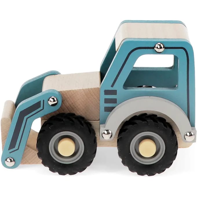 Houten autospellen Rex London Digger Truck