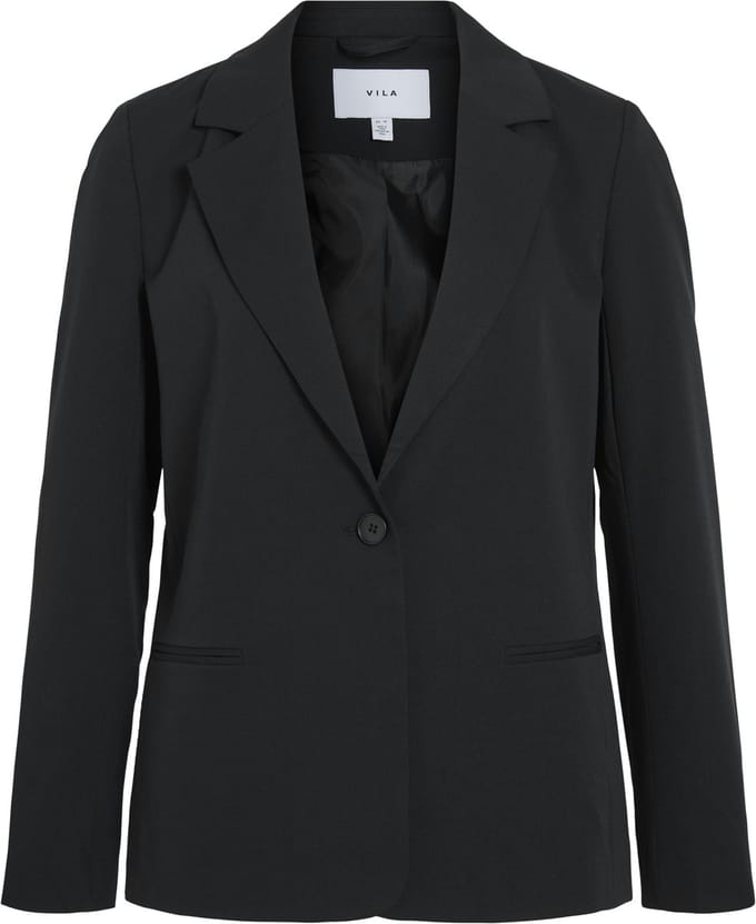 Vila Blazer Vibella L/s Blazer - Noos 14117543 Black Beauty Dames Maat - W40