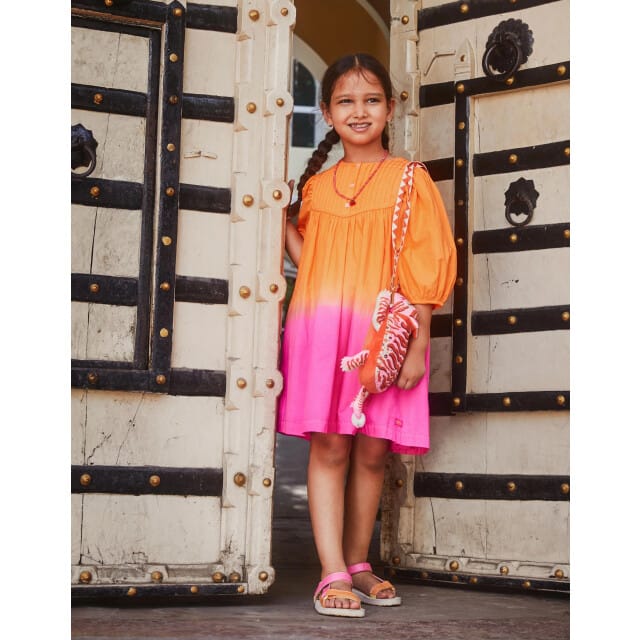Oilily Deevika Jurk- maat152/12yr Vibrant Oranje