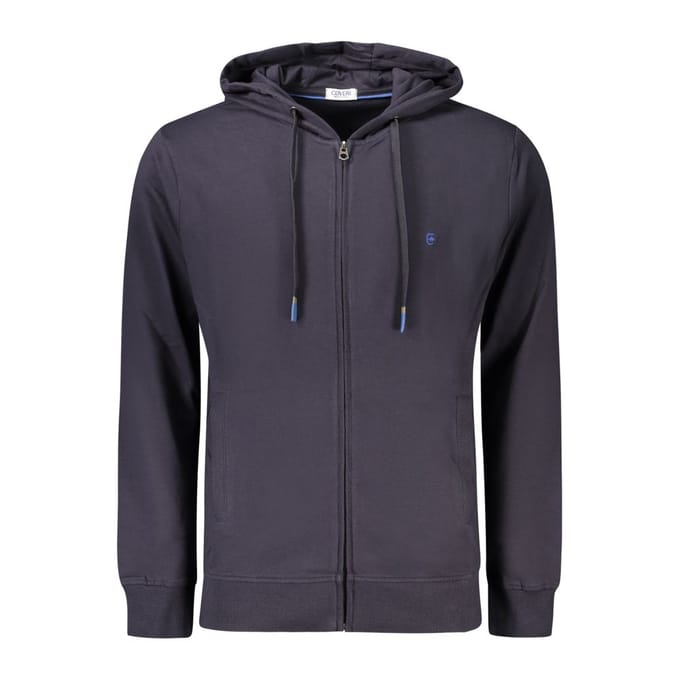 Coveri Beweeglijke Blauwe Katoenen Heren Sweatshirt