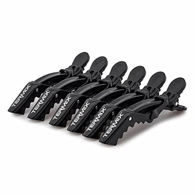Set van 6 Professionele Haarspelden met Soft-Touch Grip - Mat Zwart