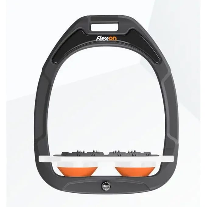 Ultra Grip Plat Voetensteunen Antraciet/Wit/Oranje Flex-On Green Composite