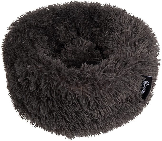 District 70 FUZZ Donut Hondenmand – Donker Grijs - Small Ø 45 cm