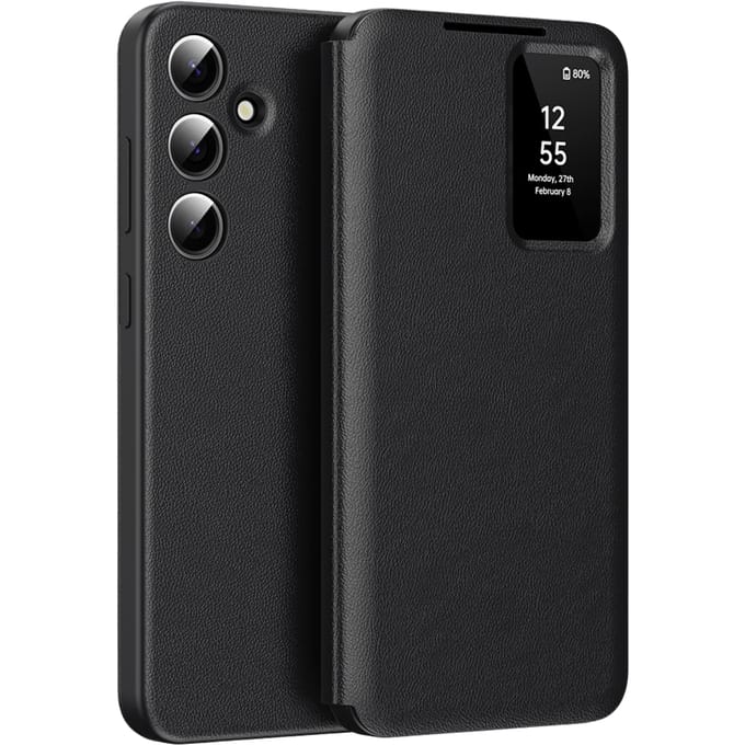 CaseBody Samsung Galaxy S24 Smart Cover Zwart