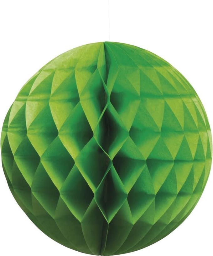 St. Papieren honingraatbal groen (25 cm)