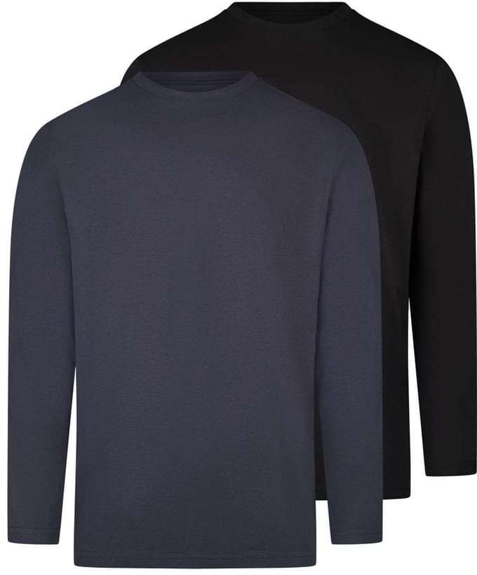 RAGMAN Heren longsleeve 2 pack Basic
