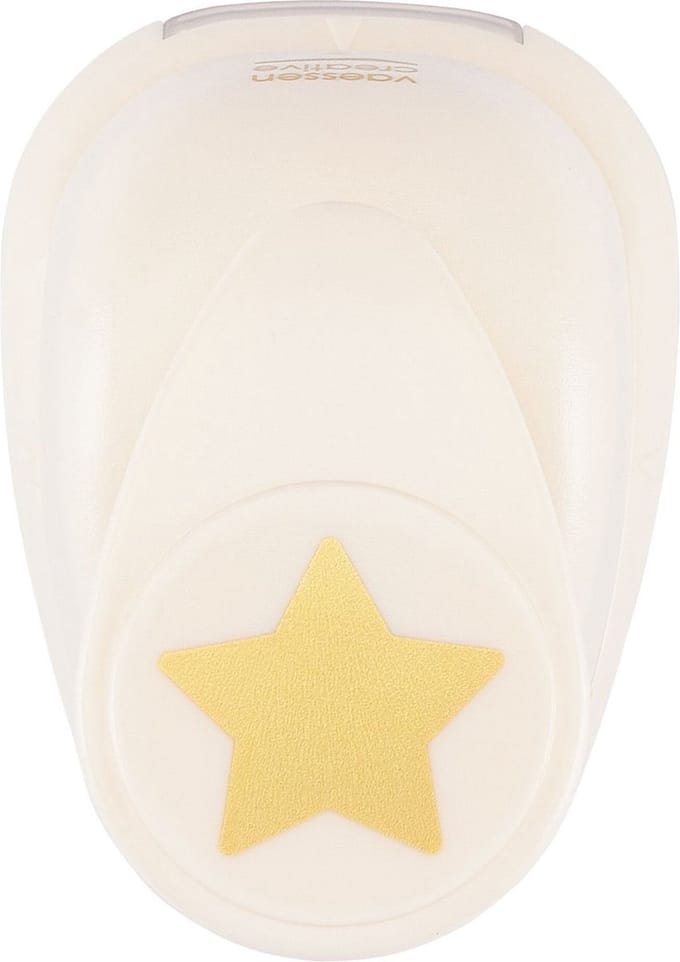 Vaessen Creative Pons - Figuurpons - Ster - 2,3 x 2,4 cm