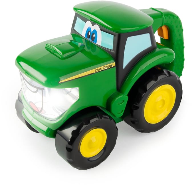 Johnny Duwtractor met zaklamp - John Deere - 2-in-1 tractor en zaklamp