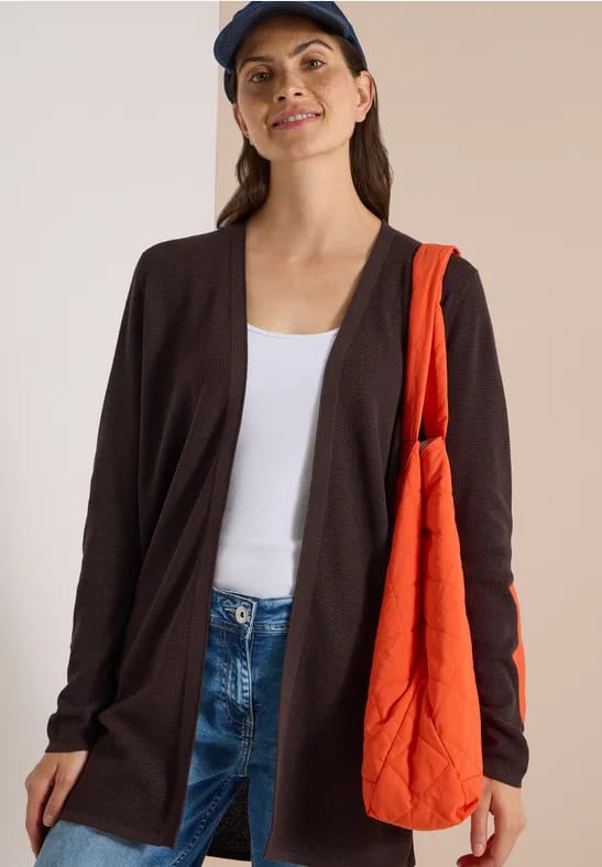 Open vest met lange mouwen