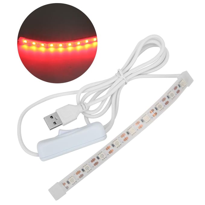 LED Leklicht Reparatiegereedschap Rood Licht voor Saxofoon Fluit Blaasinstrument Detectie USB white