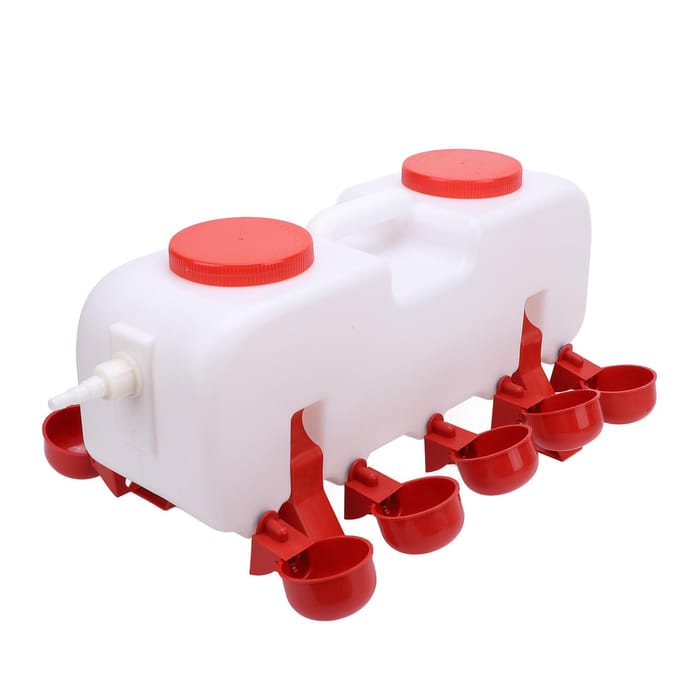 Automatische Kippendrinker Anti-kantel Plastic Hygiënisch Kippendrinksysteem voor Pluimveebedrijf white