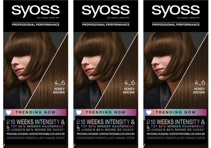 Syoss Haarverf 4-6 Honey Brown - Voordeelverpakking 3 Stuks