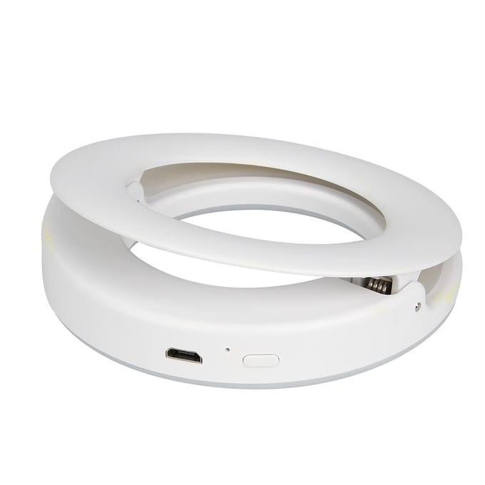 XJ-19 Draagbaar Oplaadbaar 40 LED Camera Selfie Ring Invullicht 3200K-6500K voor Mobiele Telefoon