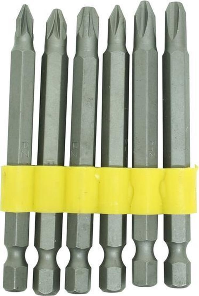 KWB Economy Bitset Lang - 75 mm - 6-delig