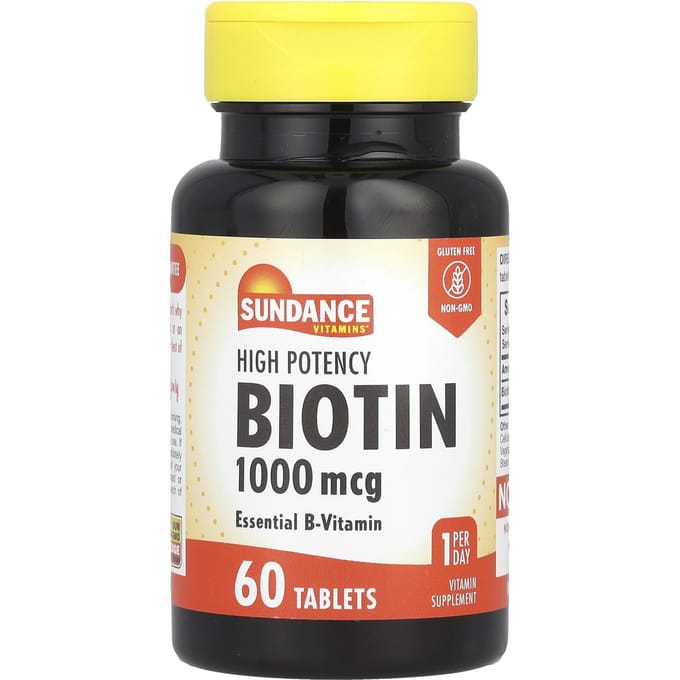 Sundance Vitamins, High Potency Biotin, 1,000 mcg, 60 tablets
