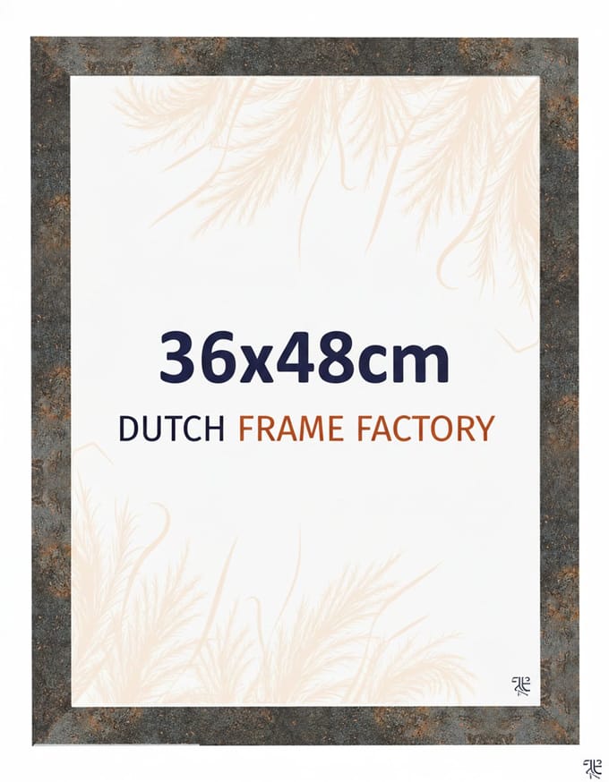 Fotolijst 36x48 cm - MDF - Geoxideerd Metaal - Benno