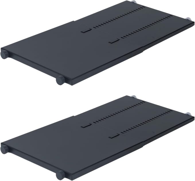 Kluis Plank - Kluis Organizer - Kluis Indelen - Verstelbaar Metaal - 25x45x3cm - Mat Zwart