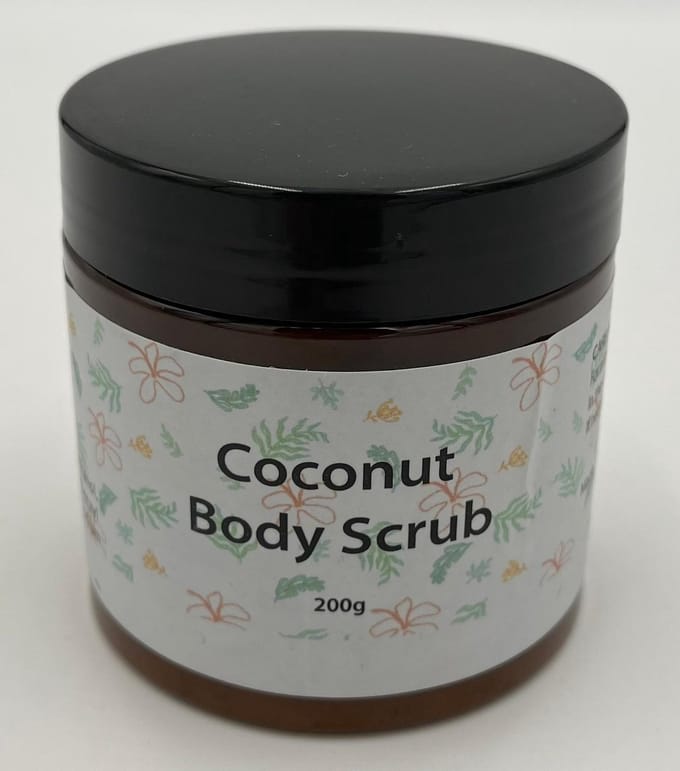 Body scrub - Coconut - Natuurlijk - Bodyscrub -Scrub - Scrubzout - Scrub gezicht - Kokosnoot