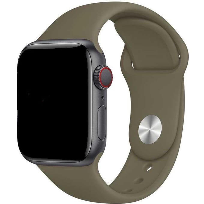 2+1 | Apple Watch Bandje Savro - Siliconen - Khaki