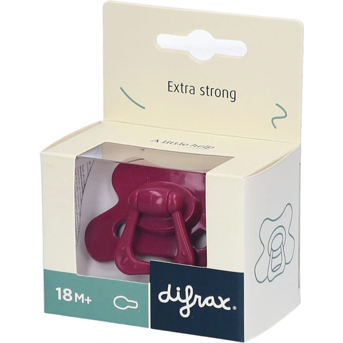 Difrax Fopspeen - Natural - 20+ maanden - Siliconen - Wildberry - 1 stuk