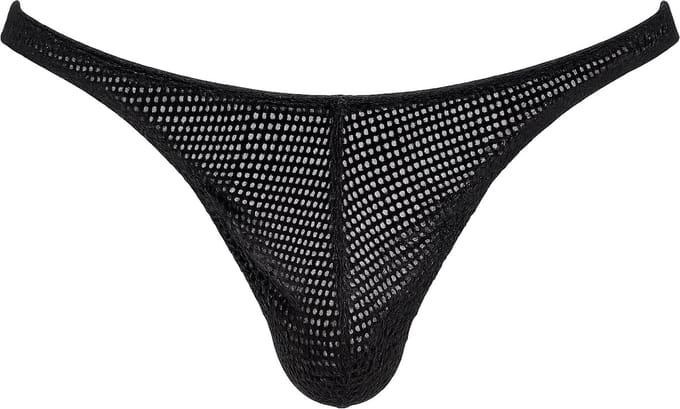 Barcode Berlin Thong Lor Black - MAAT S - Erotisch Heren Ondergoed - String voor Man - Sexy mannen String