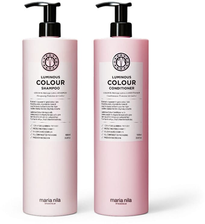 Maria Nila Luminous Colour Shampoo 1000ml + Conditioner 1000ml