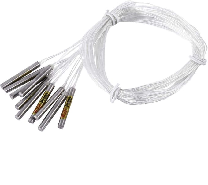 Dailygoods- Temperatuursensor - 10 Stuks - Pt100 - Drie Draad - Platina - Weerstand - Temperatuursonde