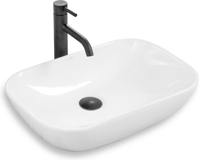 Rea Claudia Opzetwastafel Wit 51x34 cm