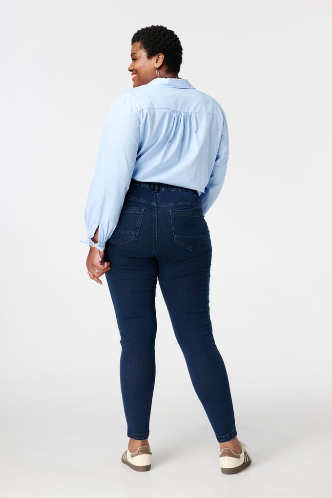 MS Mode Tregging Tregging met denim look