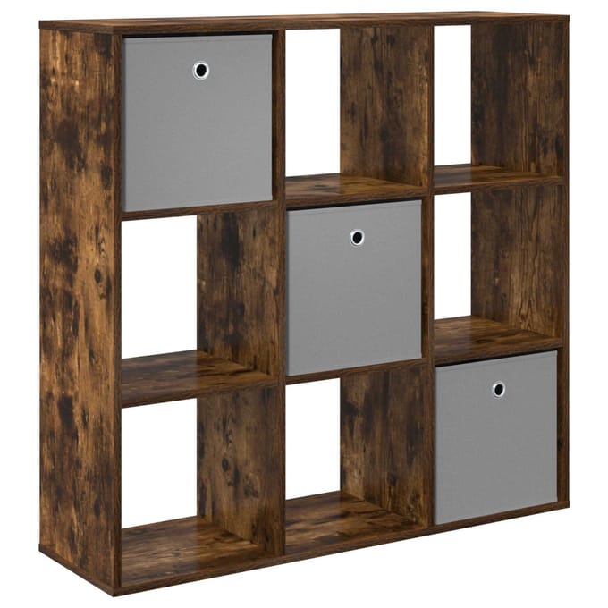 vidaXL - Dressoir - Rook - Eiken - 102 - x - 31 - x - 99,5 - cm