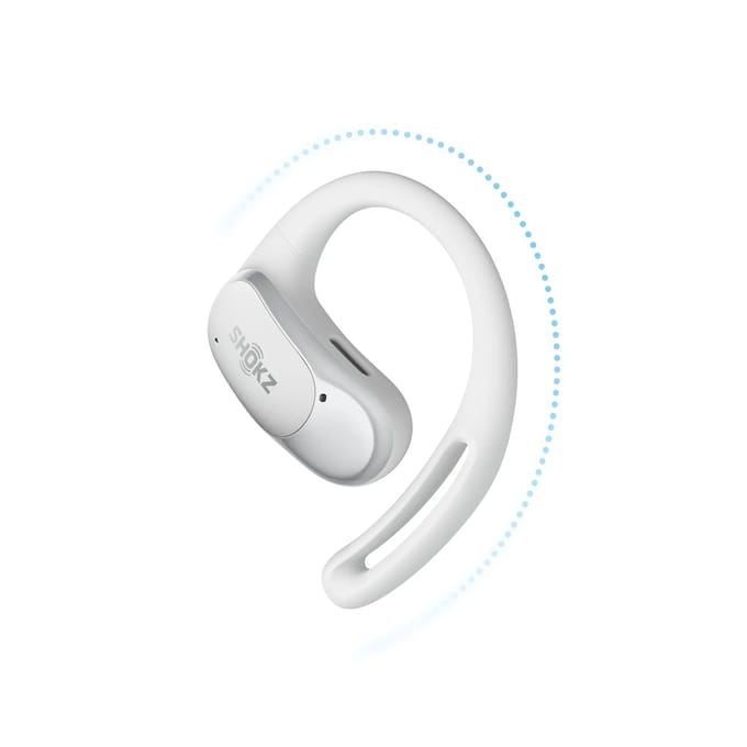 Shokz OpenFit Air - Open-ear - Sporthoofdtelefoon - Draadloze Oortjes - Wit