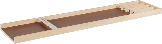 Sjoelbak Mini - Shuffleboard Spel - Binnen Spelen - Compact Forma - 115cm - Natuurlijk