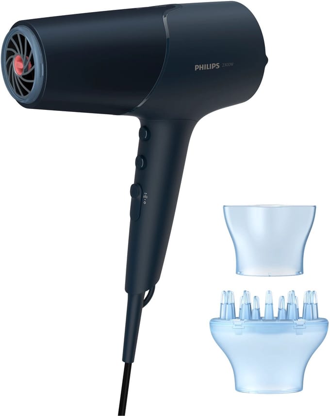 Philips BHD512/00 Series 5000 - Föhn - 2300W - ThermoShield technologie - 80 mln ionen - Diffuser & concentrator