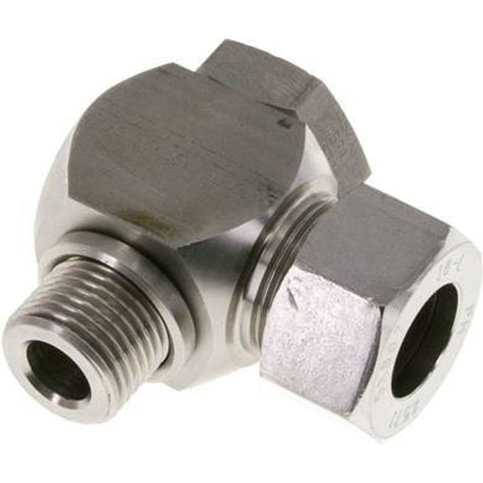 18L & G1/2'' RVS Swivel Joint Snijringkoppeling Buitendraad 315bar Draaibaar ISO 8434-1