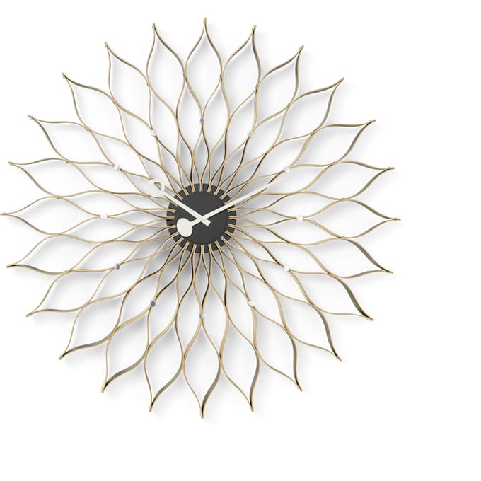 Vitra - Sunflower Clock - berkenhout - beige