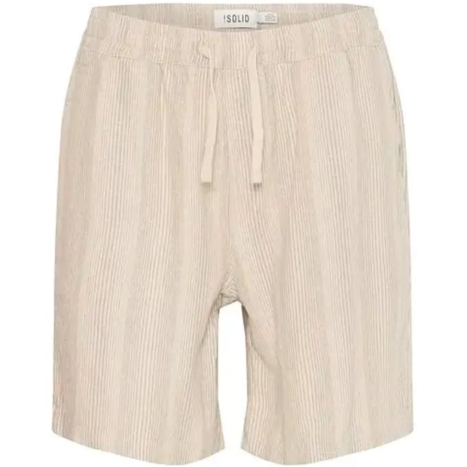 Gestreepte elastische korte broek Solid Liam