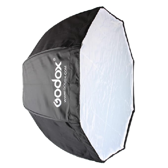 120cm / 47.2in Draagbare Achthoekige Softbox Paraplu Brolly Reflector voor Speedlight black