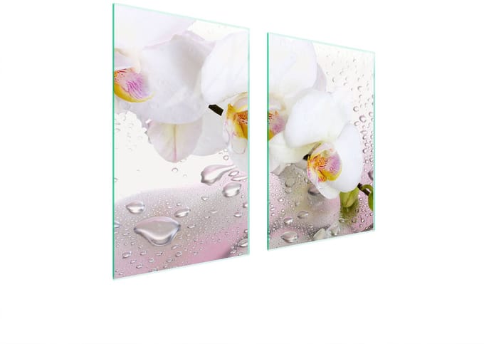 TMK ArtDeko Serie - Snijplank - 65x52 cm - Orchidea - Glas