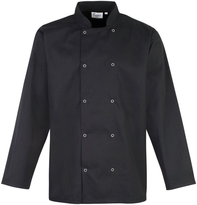 Schort/Tuniek/Werkblouse Unisex M Premier Black 65% Polyester, 35% Katoen