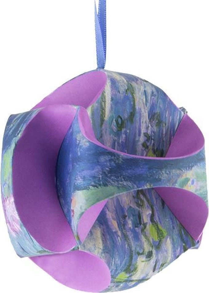 Vouw-het zelf Kerstbal, Monet, Waterlelies