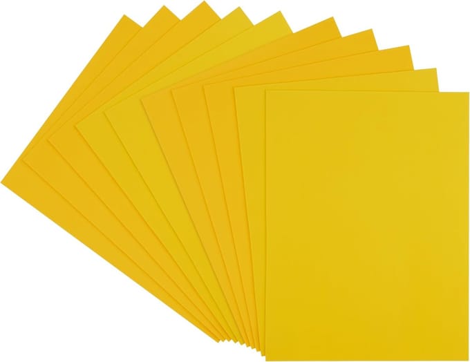 Schuimrubberset - Knutselmateriaal - DIY projecten - Zelfklevend - 30 x 40 cm - Maïs