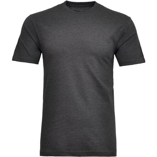 Ragman T-Shirt Uni Round Neck Single Jersey Antraciet / male