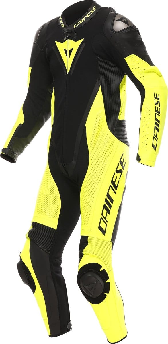 Dainese Demon Sprint geperforeerd eendelig leren motorfietspak -