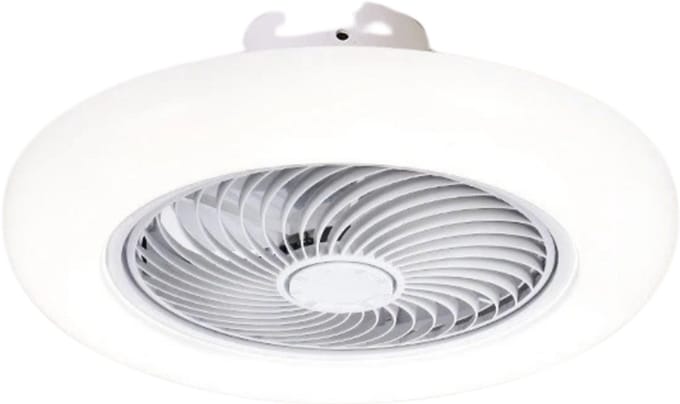 Nivard Plafondventilator - Met Verlichting - Plafond Ventilator - Met Lamp - Plafonniere Met Ventilator - Met Licht - Wit - 45cm