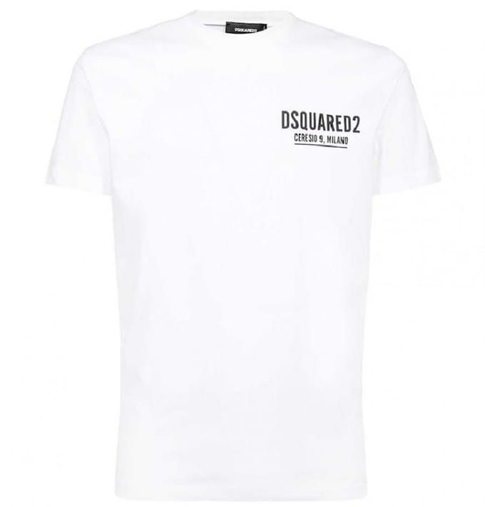 T-shirt italien DSQUARED2 Ceresio 9 - Taille: L white